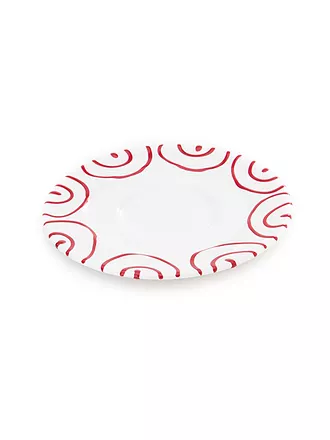 GMUNDNER KERAMIK | Unterteller Gourmet "Grau Geflammt" 16cm | rot